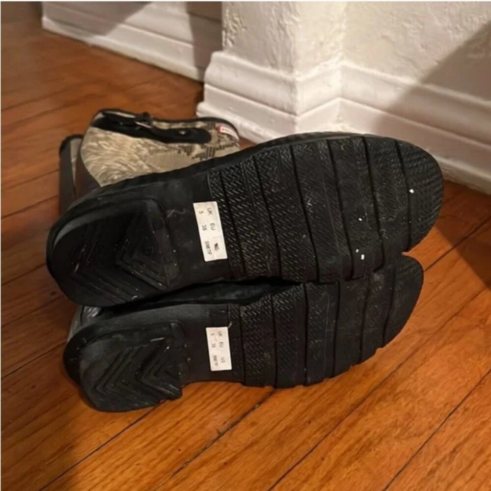 Hunter Python Snake Print Knee-Length Rain Boots,… - image 8